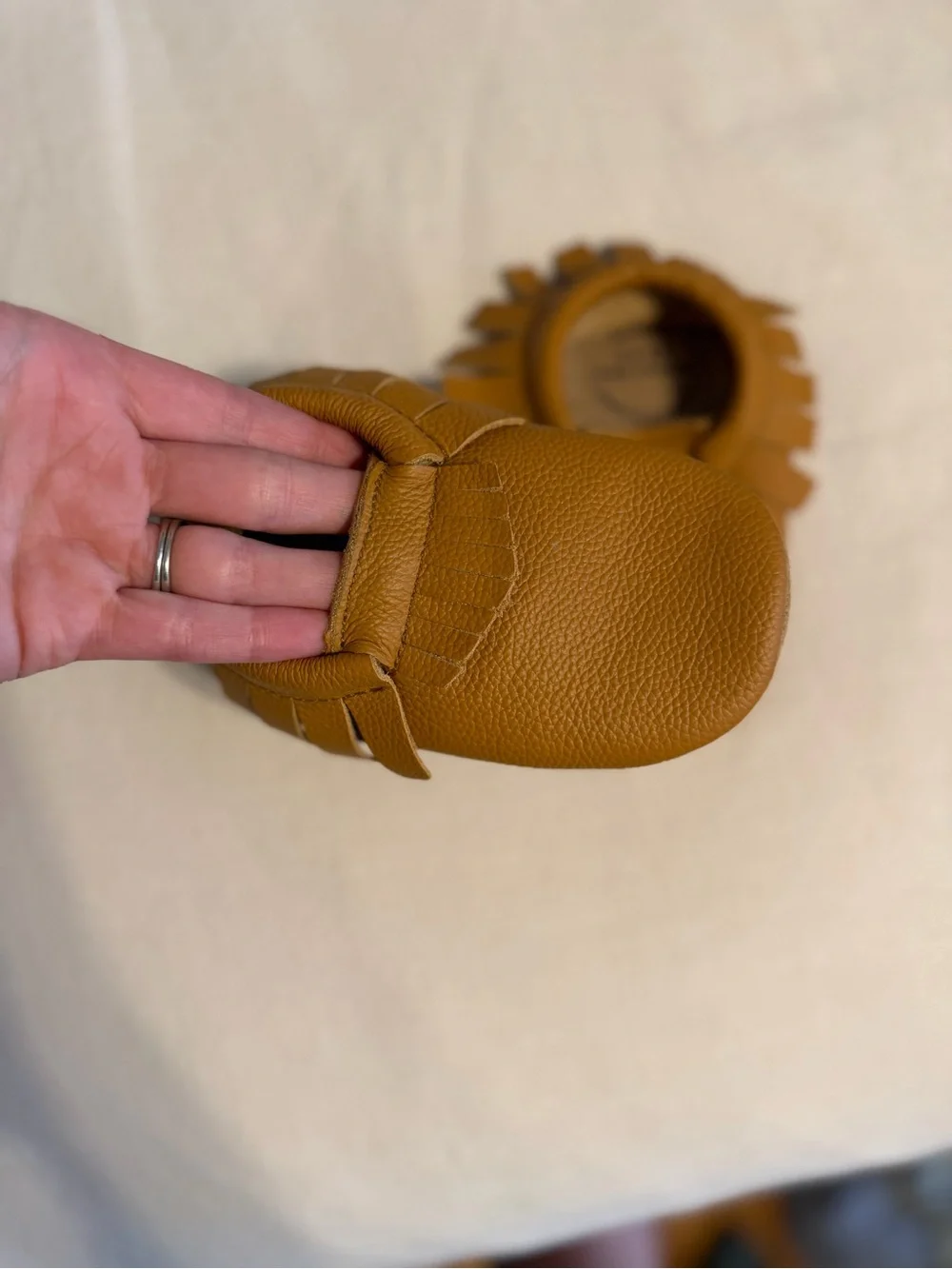 Brown Fringe Moccasin Baby Shoes - BirdRock Baby